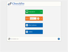 Tablet Screenshot of churchpro.showmypc.com